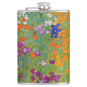 Gustav Klimt - Flower Garden Hip Flask