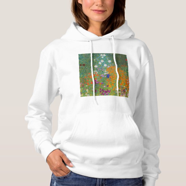 Gustav Klimt - Flower Garden Hoodie (Front)