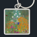 Gustav Klimt - Flower Garden Key Ring<br><div class="desc">Flower Garden - Gustav Klimt in 1905-1907</div>