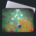 Gustav Klimt Flower Garden Laptop Sleeve<br><div class="desc">Laptop Sleeve featuring Gustav Klimt’s oil painting Flower Garden (1906). A beautiful garden of purple,  red,  white,  blue,  and orange flowers. A great gift for fans of Art Nouveau and Austrian art.</div>