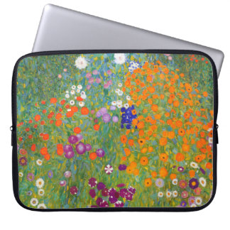 Gustav Klimt: Flower Garden Laptop Sleeve