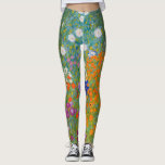 Gustav Klimt - Flower Garden Leggings<br><div class="desc">Flower Garden - Gustav Klimt in 1905-1907</div>