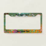 Gustav Klimt - Flower Garden Licence Plate Frame<br><div class="desc">Flower Garden - Gustav Klimt in 1905-1907</div>