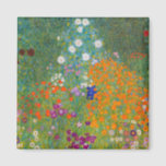 Gustav Klimt - Flower Garden Magnet<br><div class="desc">Flower Garden - Gustav Klimt in 1905-1907</div>