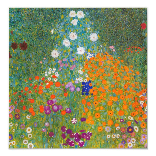 Gustav Klimt - Flower Garden Photo Print (Front)