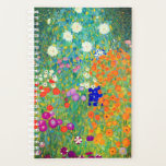 Gustav Klimt Flower Garden Planner<br><div class="desc">Planner featuring Gustav Klimt’s oil painting Flower Garden (1906). A beautiful garden of purple,  red,  white,  blue,  and orange flowers. A great gift for fans of Art Nouveau and Austrian art.</div>