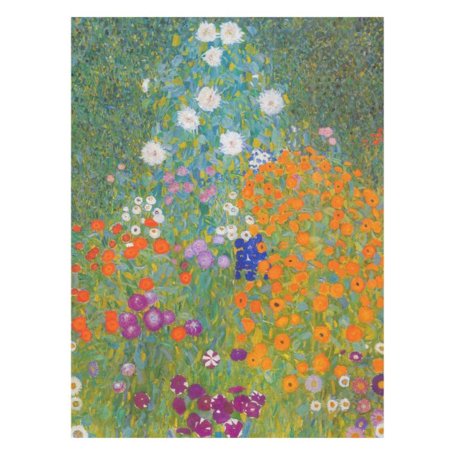 Gustav Klimt - Flower Garden Tablecloth (Front)