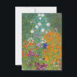 Gustav Klimt - Flower Garden Thank You Card<br><div class="desc">Flower Garden - Gustav Klimt in 1905-1907</div>