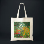 Gustav Klimt Flower Garden Tote Bag<br><div class="desc">Gustav Klimt Flower Garden tote bag. Oil painting on canvas from 1907. Completed during his golden phase, Flower Garden is one of Klimt’s most famous landscape paintings. The summer colours burst forth in this work with a beautiful mix of orange, red, purple, blue, pink and white blossoms. A great gift...</div>