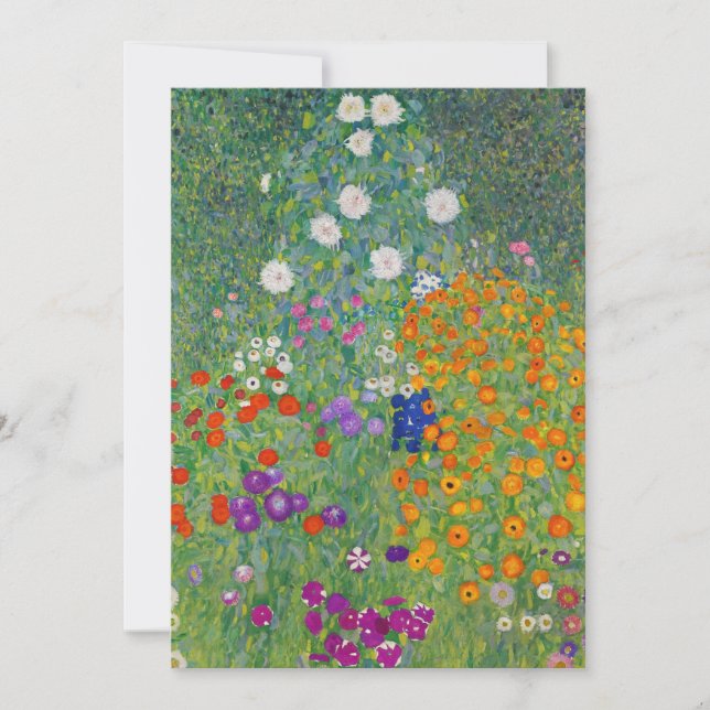 Gustav Klimt Flower Garden Vintage Art Nouveau (Front)