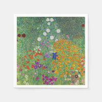 Gustav Klimt Flower Garden Vintage Art Nouveau