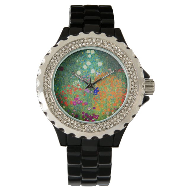 Gustav Klimt Flower Garden Watch (Front)