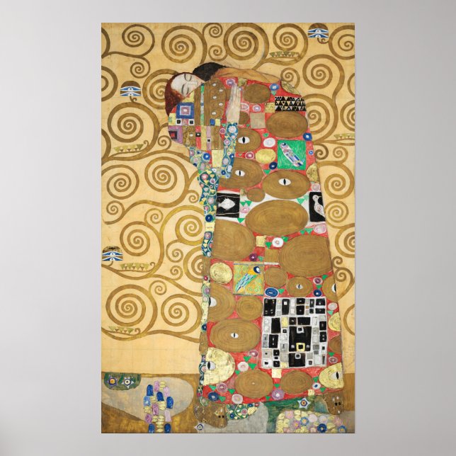 Gustav Klimt - Fulfillment, Stoclet Frieze Poster (Front)