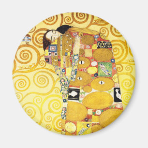 Gustav Klimt Fulfilment Lovers Fine Art Magnet
