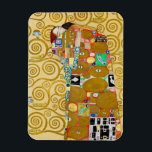Gustav Klimt Fulfilment Nouveau Couple Magnet<br><div class="desc">Gustav Klimt,  Fulfilment 1910-1911 Art Nouveau Couple with Klimt's signature swirling design and beautiful gold painting.</div>