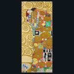Gustav Klimt Fulfilment Nouveau Couple Menu<br><div class="desc">Gustav Klimt,  Fulfilment 1910-1911 Art Nouveau Couple with Klimt's signature swirling design and beautiful gold painting.</div>