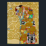 Gustav Klimt Fulfilment Nouveau Couple Poster<br><div class="desc">Gustav Klimt,  Fulfilment 1910-1911 Art Nouveau Couple with Klimt's signature swirling design and beautiful gold painting.</div>
