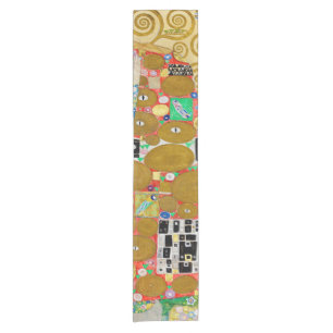 Gustav Klimt Fulfilment Nouveau Couple Short Table Runner