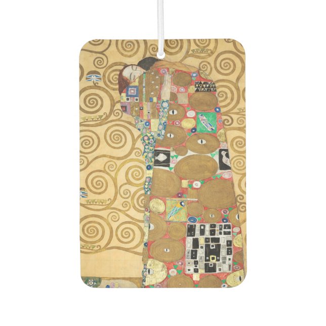 Gustav Klimt - Fulfilment, Stoclet Frieze Car Air Freshener (Front)