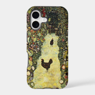 Gustav Klimt Garden path with chickens