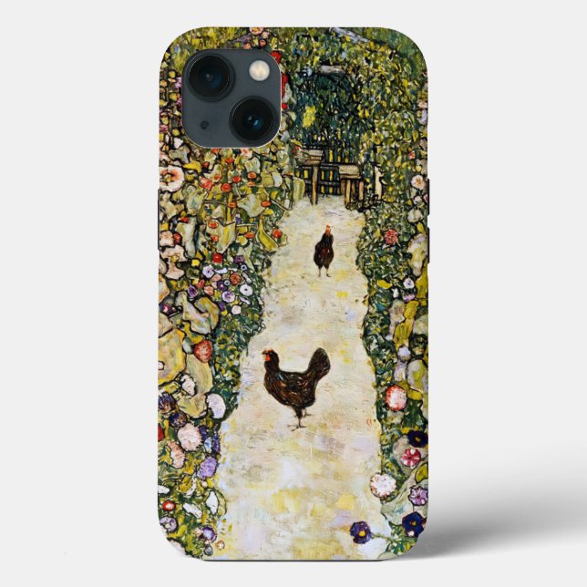 Gustav Klimt - Garden Path with Chickens Case-Mate iPhone Case (Back)