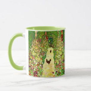 Gustav Klimt Garden with Chickens Mug