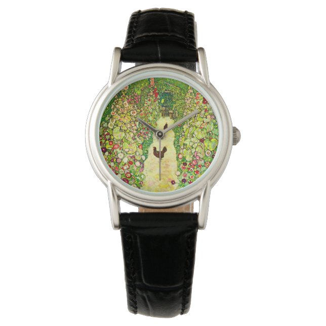 Gustav Klimt Garden with Chickens Watch (Front)
