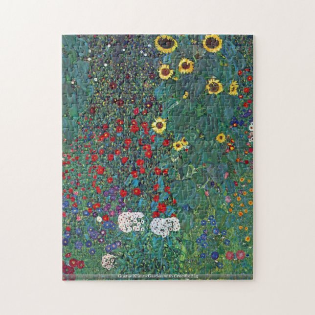 Gustav Klimt - Garden with Crucifix 2 lg puzzle (Vertical)