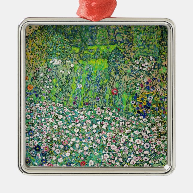 Gustav Klimt - Horticultural Landscape and Hilltop Metal Tree Decoration (Front)