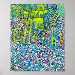 Gustav Klimt - Horticultural Landscape With Hillto Poster