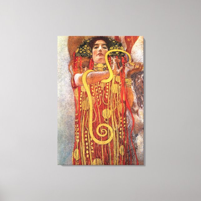 Gustav Klimt - Hygieia Medicine Goddess of Health Canvas Print (Front)