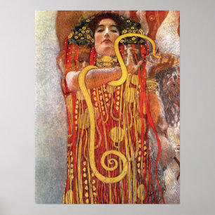 Gustav Klimt - Hygieia Medicine Goddess of Health Poster