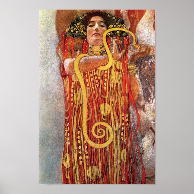Gustav Klimt - Hygieia Medicine Goddess of Health Poster (Front)
