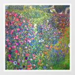 Gustav Klimt Italian Garden<br><div class="desc">Window Cling featuring Gustav Klimt’s oil painting Italian Garden Landscape (1913). A beautiful garden of colourful flowers: red,  white,  pink,  purple. A great gift for fans of Art Nouveau and Austrian art.</div>