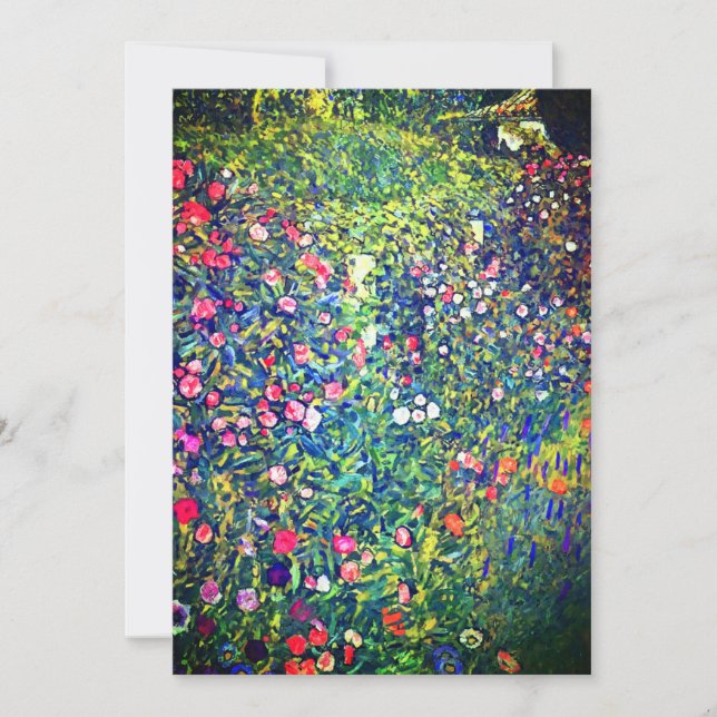 Gustav Klimt Italian Garden Announcement (Front)