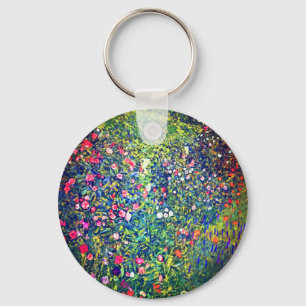 Gustav Klimt Italian Garden Key Ring