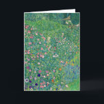 Gustav Klimt - Italian Garden Landscape Card<br><div class="desc">Italian Garden Landscape / Italian Horticultural Landscape - Gustav Klimt,  Oil on Canvas,  1913</div>