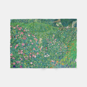 Gustav Klimt - Italian Garden Landscape Fleece Blanket