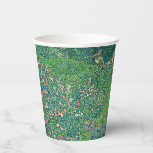 Gustav Klimt - Italian Garden Landscape Paper Cups