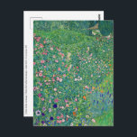 Gustav Klimt - Italian Garden Landscape Postcard<br><div class="desc">Italian Garden Landscape / Italian Horticultural Landscape - Gustav Klimt,  Oil on Canvas,  1913</div>