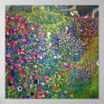 Gustav Klimt Italian Garden Landscape Poster<br><div class="desc">Poster featuring Gustav Klimt’s oil painting Italian Garden Landscape (1913). A beautiful garden of colourful flowers: red,  white,  pink,  purple. A great gift for fans of Art Nouveau and Austrian art.</div>