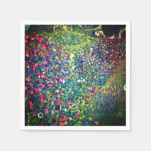 Gustav Klimt Italian Garden Napkin