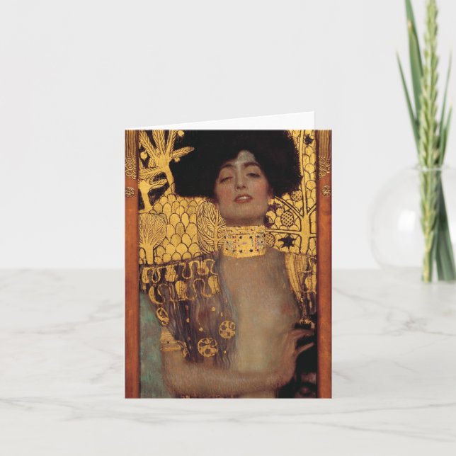 Gustav Klimt Judith Note Card (Front)
