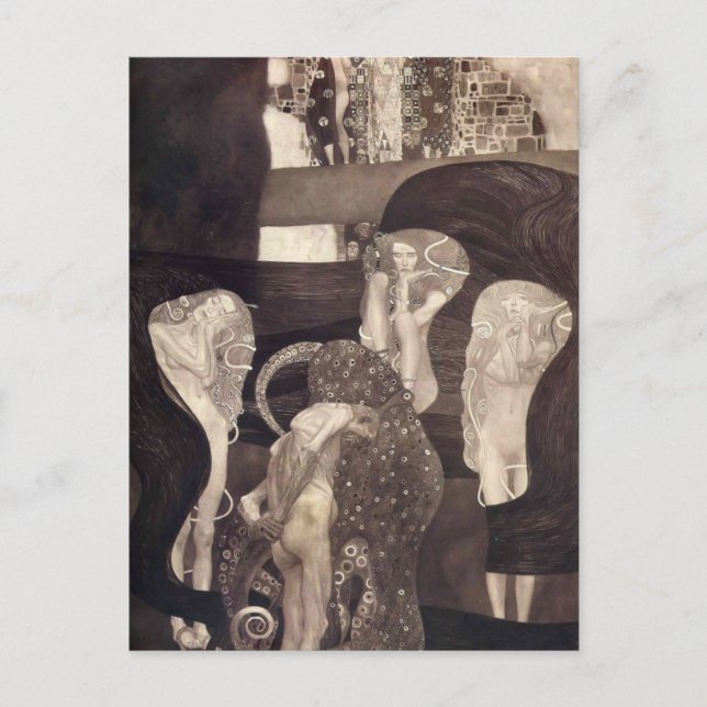 Gustav Klimt- Jurisprudence (final state) Postcard (Front)
