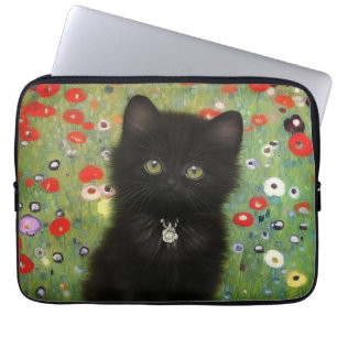 Gustav Klimt Kitten Laptop Sleeve