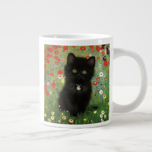 Gustav Klimt Kitten Large Coffee Mug