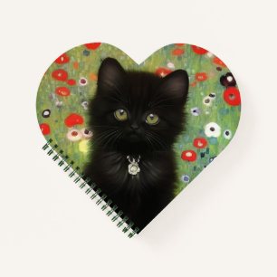 Gustav Klimt Kitten Notebook