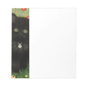 Gustav Klimt Kitten Notepad