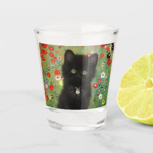 Gustav Klimt Kitten Shot Glass