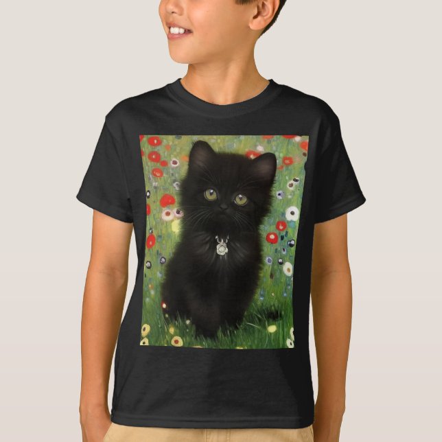 Gustav Klimt Kitten T-Shirt (Front)